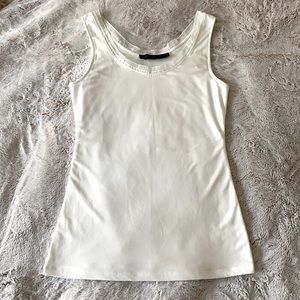 The Limited tank with chiffon trim